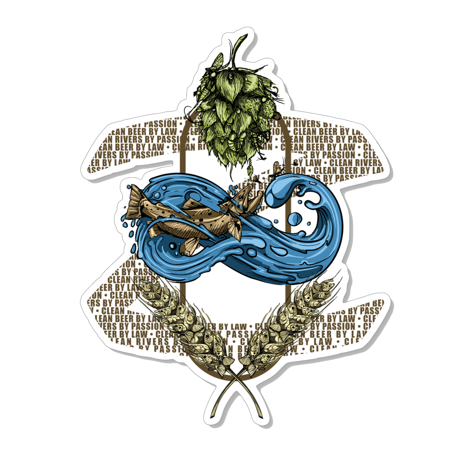 Zefix Clean Beer | Clean River Sticker